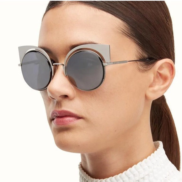 Fendi FF0177 Mirrored Sunglasses - 53mm - Picture 1 of 8